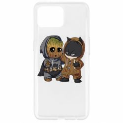 Чехол для Oppo Reno 4 Lite Бэтмен и грут - PrintSalon