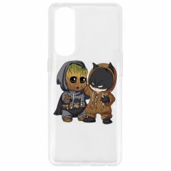 Чехол для Oppo Reno 4 Pro Бэтмен и грут