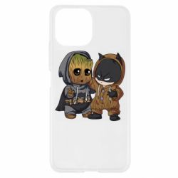 Чехол для Xiaomi Mi11 Lite Бэтмен и грут - PrintSalon