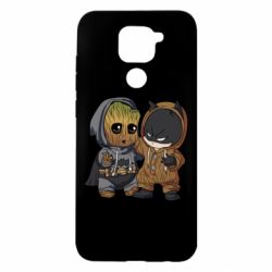 Чехол для Xiaomi Redmi Note 9/Redmi 10X Бэтмен и грут - PrintSalon