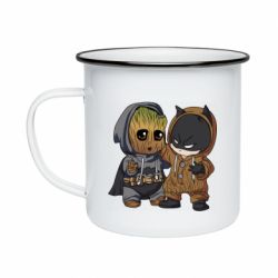 Кружка эмалированная Бэтмен и грут - PrintSalon