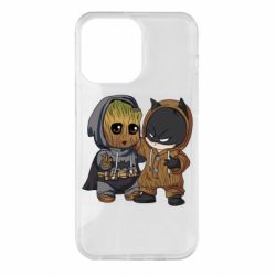 Чехол для iPhone 14 Pro Max Бэтмен и грут - PrintSalon