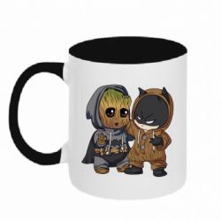 Чашка двокольорова Бетмен і грут