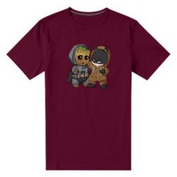 Чоловіча преміум футболка Бетмен і грут