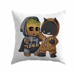 Подушка Бэтмен и грут - PrintSalon
