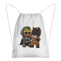 Рюкзак-мешок Бэтмен и грут - PrintSalon