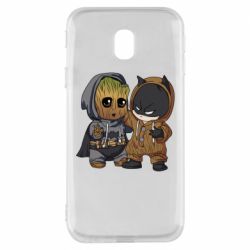 Чехол для Samsung J3 2017 Бэтмен и грут - PrintSalon