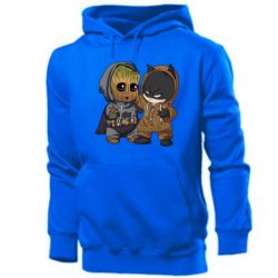 Мужское худи Бэтмен и грут