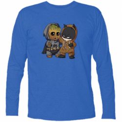 Футболка с длинным рукавом Бэтмен и грут - PrintSalon