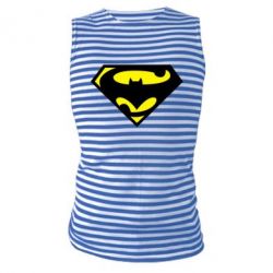 Майка-тельняшка БэтСупермен - PrintSalon