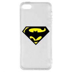 Чехол для iPhone5/5S/SE БэтСупермен - PrintSalon