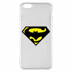 Чехол для iPhone 6 Plus/6S Plus БэтСупермен - PrintSalon