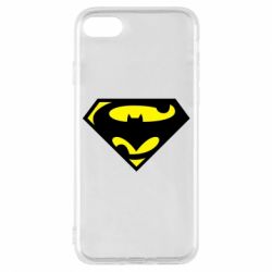 Чехол для iPhone 8 БэтСупермен - PrintSalon