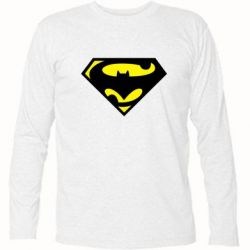 Футболка с длинным рукавом БэтСупермен - PrintSalon