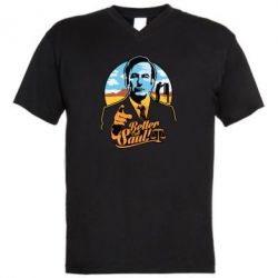Чоловіча футболка з V-подібним вирізом Better Call Saul! - PrintSalon