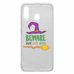 Чехол для Samsung A20 Beware cute little witch - PrintSalon