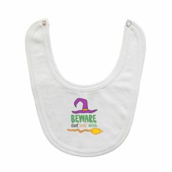 Слюнявчик  Beware cute little witch - PrintSalon