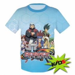 Детская 3D футболка Beyblade Metal