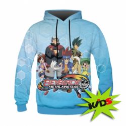Детское 3D худи Beyblade Metal-PrintSalon Детское 3D худи Beyblade Metal