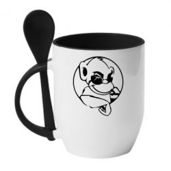 Чашка з ложкою Бибизяна - PrintSalon