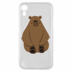 Чехол для iPhone XR Big bellied bear - PrintSalon