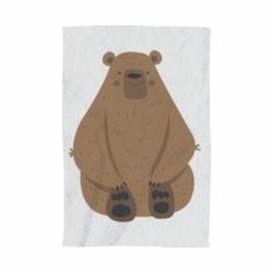 Полотенце с принтом Big bellied bear - PrintSalon