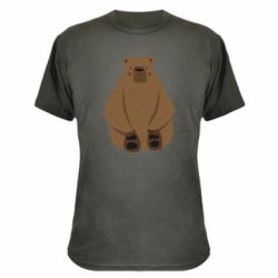 Камуфляжная футболка Big bellied bear - PrintSalon