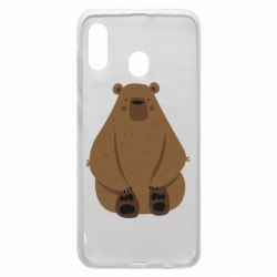 Чехол для Samsung A20 Big bellied bear - PrintSalon