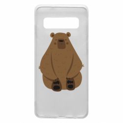 Чехол для Samsung S10 Big bellied bear - PrintSalon