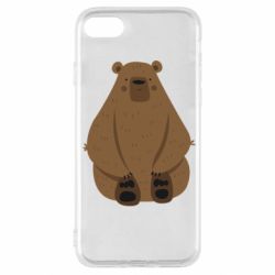 Чехол для iPhone SE 2020 Big bellied bear - PrintSalon