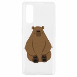 Чехол для Oppo Find X2 Big bellied bear - PrintSalon
