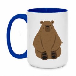 Чашка двухцветная 420ml Big bellied bear - PrintSalon