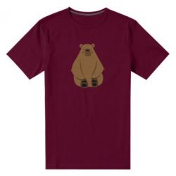 Мужская футболка премиум Big bellied bear - PrintSalon