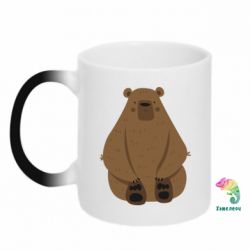 Чашка-хамелеон Big bellied bear - PrintSalon