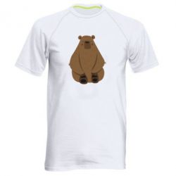 Мужская футболка для спорта Big bellied bear - PrintSalon