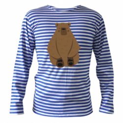 Тельняшка с длинным рукавом Big bellied bear - PrintSalon