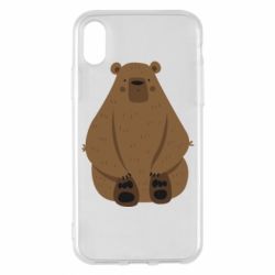 Чехол для iPhone X/Xs Big bellied bear - PrintSalon