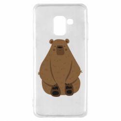 Чехол для Samsung A8 2018 Big bellied bear - PrintSalon