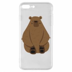 Чехол для iPhone 8 Plus Big bellied bear - PrintSalon
