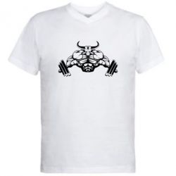 Чоловіча футболка з V-подібним вирізом Big Bull - PrintSalon