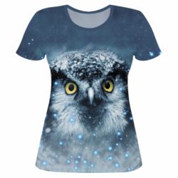 Женская футболка 3D Big owl - PrintSalon