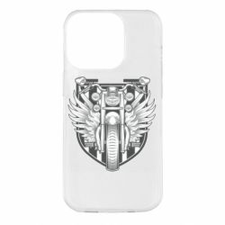 Чехол для iPhone 14 Pro Bike Shield Art - PrintSalon