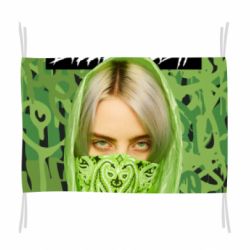 Флаг Billi Eilish in a Bandana - PrintSalon