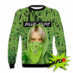 Детский 3D свитшот Billi Eilish in a Bandana - PrintSalon