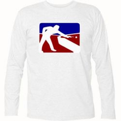 Футболка с длинным рукавом Бильярд - PrintSalon