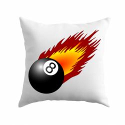 Подушка Бильярдный шар в огне