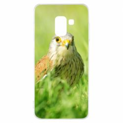 Чохол для Samsung A8 2018 Bird and green field - PrintSalon