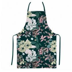 Фартук с 3D принтом Birds and summer flowers - PrintSalon