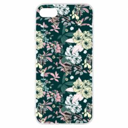 Чехол для iPhone 7 Birds and summer flowers - PrintSalon