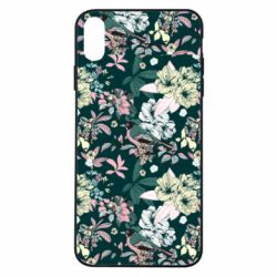 Чехол для iPhone Xs Max Birds and summer flowers - PrintSalon